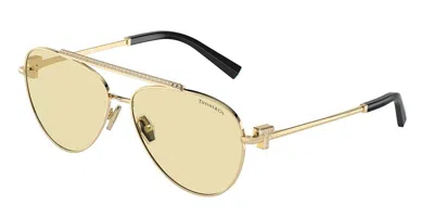 Tiffany & Co Tf3101b 6210m4 Women's Sunglasses Gold Size 59