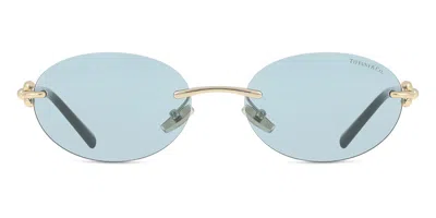 Tiffany & Co Tf3104d Asian Fit 602180 Women's Sunglasses Gold Size 56