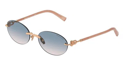 Tiffany & Co Tf3104d Asian Fit 621716 Women's Sunglasses Gold Size 56