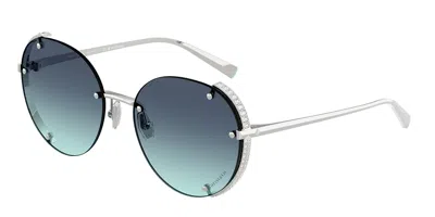 Tiffany & Co Tf3110kb 62139s Women's Sunglasses Silver Size 57 In Metallic