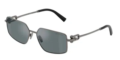 Tiffany & Co Tf3111 62266g Men's Sunglasses Silver Size 58