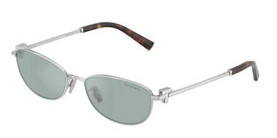 Tiffany & Co Tf3115 600165 Occhiali Da Sole Argentati Per Uomo In Silver