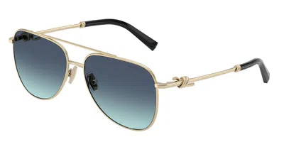 Tiffany & Co Tf3116 62029s Occhiali Da Sole Oro Per Donna In Gold