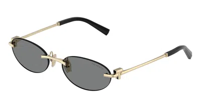 Tiffany & Co Tf3119d Asian Fit 602187 Men's Sunglasses Gold Size 56