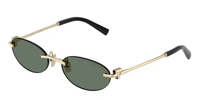 Tiffany & Co Tf3119d Asian Fit 623882 Men's Sunglasses Gold Size 56