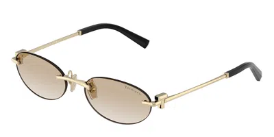 Tiffany & Co Tf3119d Asian Fit 623911 Men's Sunglasses Gold Size 56