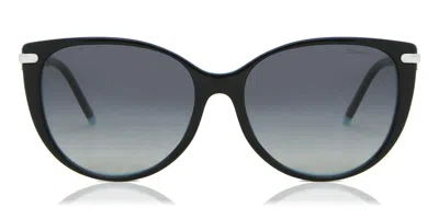 Tiffany & Co Tf4178 Polarized 8055t3 Occhiali Da Sole Neri Per Donna In Black
