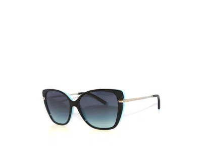 Pre-owned Tiffany & Co Tf4190 4190 80559s Black Blue Azure Gradient Blue Sunglasses