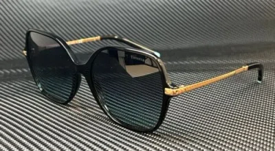 Pre-owned Tiffany & Co . Tf4191 80019s Black Blue Gradient Women's 57 Mm Sunglasses
