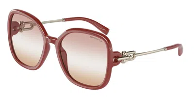 Tiffany & Co Tf4202u 8380el Women's Sunglasses Burgundy Size 57 In Brown