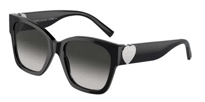 Tiffany & Co Tf4216f Asian Fit 80013c Women's Sunglasses Black Size 54 In Metallic