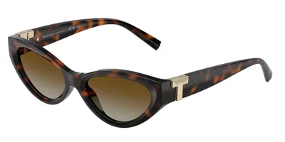 Tiffany & Co Tf4225u Polarized 8015t5 Women's Sunglasses Tortoiseshell Size 54 In Multi