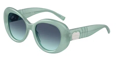 Tiffany & Co Tf4228f Asian Fit 83739s Women's Sunglasses Blue Size 52