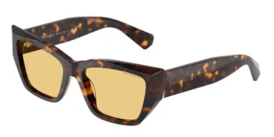 Tiffany & Co Tf4230 8015/7 Women's Sunglasses Tortoiseshell Size 54 In Brown