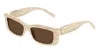 Tiffany & Co . 54mm Rectangular Sunglasses In Brown