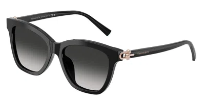 Tiffany & Co Tf4241d Vestibilità Orientale 80013c Occhiali Da Sole Neri Per Donna In Black