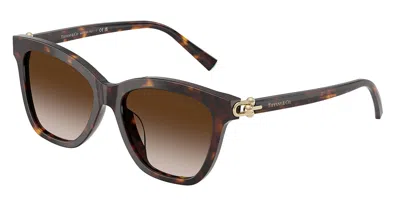 Tiffany & Co Tf4241d Asian Fit 80153b Women's Sunglasses Tortoiseshell Size 54 In Brown