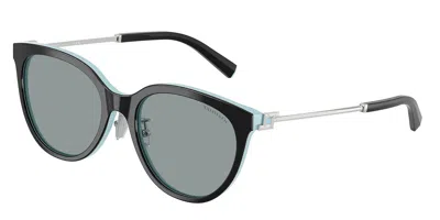 Tiffany & Co Tf4243d Vestibilità Orientale 8055/1 Occhiali Da Sole Neri Per Donna In Black