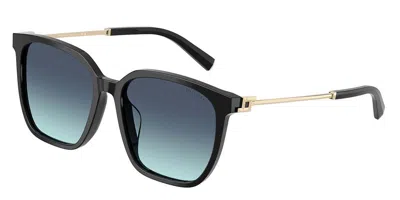 Tiffany & Co Tf4244d Vestibilità Orientale 80019s Occhiali Da Sole Neri Per Donna In Black