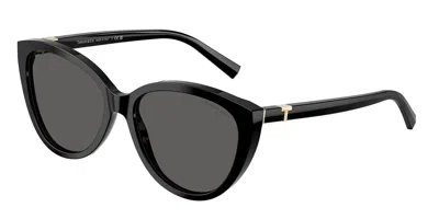 Tiffany & Co Tf4251f Asian Fit 8001s4 Women's Sunglasses Black Size 56 In Metallic