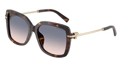 Tiffany & Co Tf4252b 801516 Occhiali Da Sole Tartarugatishell Per Donna In Brown