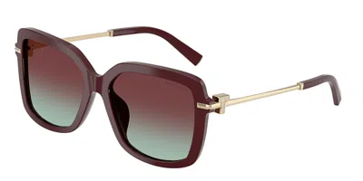 Tiffany & Co Tf4252b 8389v5 Occhiali Da Sole Borgogna Per Donna In Burgundy