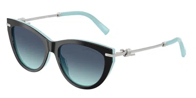 Tiffany & Co Tf4253 80559s Occhiali Da Sole Neri Per Donna In Multi
