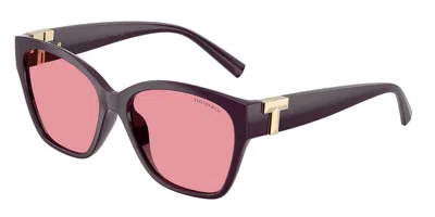 Tiffany & Co Tf4254u 84279l Women's Sunglasses Purple Size 56 In Burgundy
