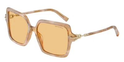 Tiffany & Co Tf4260u 8451/7 Women's Sunglasses Tortoiseshell Size 57 In Yellow