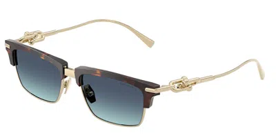 Tiffany & Co Tf4262k 80159s Men's Sunglasses Tortoiseshell Size 54 In Green