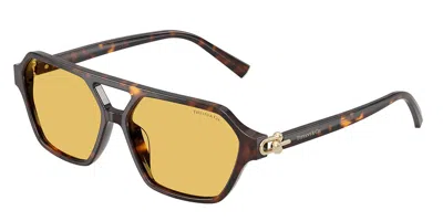 Tiffany & Co Tf4264u 801585 Men's Sunglasses Tortoiseshell Size 58 In Gray