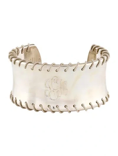 Pre-owned Tiffany & Co Threaded Rope Cuff Bracelet, 6.5" In Multi