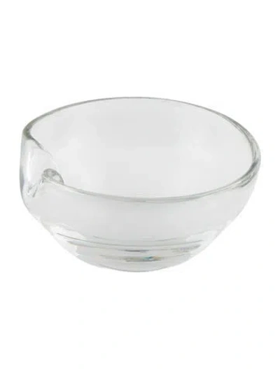 Pre-owned Tiffany & Co Thumbprint Bowl In Transparent