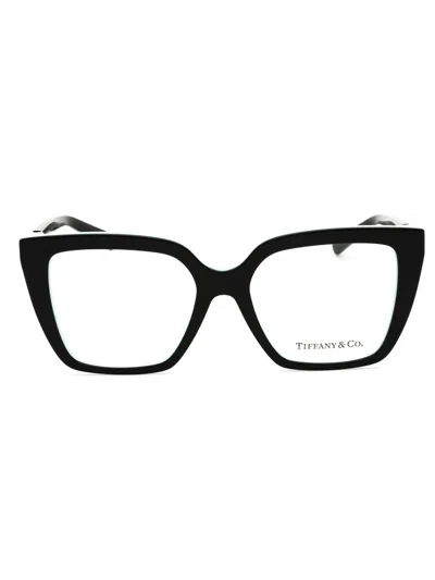 Tiffany & Co Tiffany 0tf2278 Eyeglasses In Black On Tiffany Blue