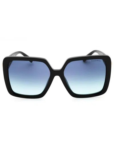 Tiffany & Co Tiffany 0tf4206u Sunglasses In Havana/azure Gradient Dark Blue Polar