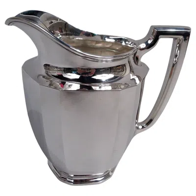 Pre-owned Tiffany & Co Tiffany American Art Deco Sterling Silver Water Pitcher