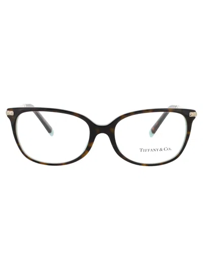 Tiffany & Co .  Tf2221 Eyeglasses In Havana On Tiffany Blue - Demo