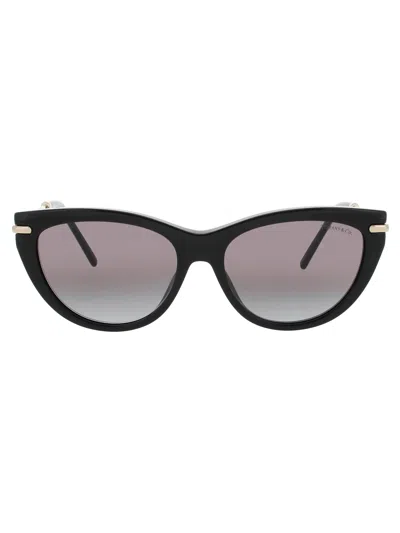 Tiffany & Co .  Tf4253 Sunglasses In Black / Gold - Grey Gradient