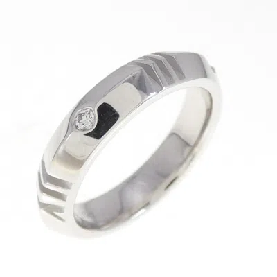 Pre-owned Tiffany & Co Tiffany Atlas White Gold (18k) Band Ring ()