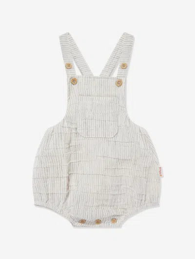 Tiffany & Co Kids' Tiffany Baby Boys Muslin Romper In Gray