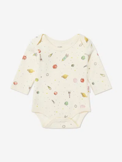 Tiffany & Co Kids' Tiffany Baby Boys Organic Space Theme Bodysuit In Neutral