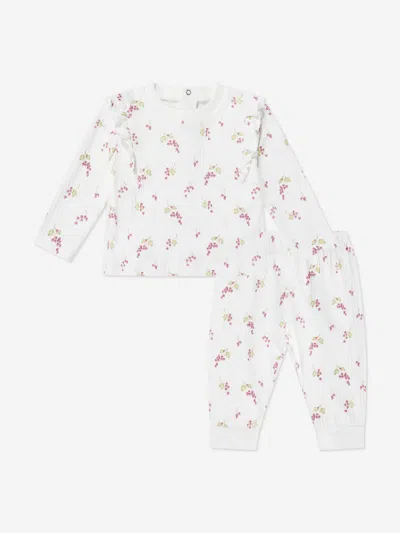 Tiffany & Co Tiffany Baby Girls Purple Grape Legging Set In White