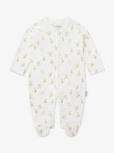 Tiffany & Co Tiffany Baby Pear Print Babygrow In White