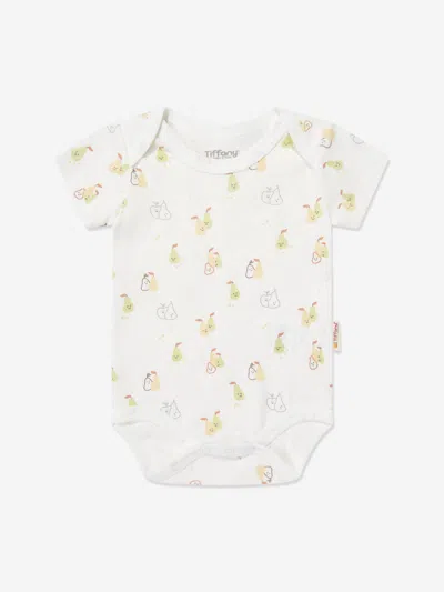 Tiffany & Co Tiffany Baby Pear Print Bodysuit In White