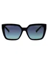 Tiffany & Co . 55mm Gradient Square Sunglasses In Black