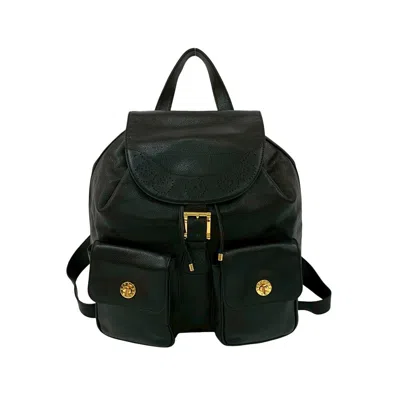Pre-owned Tiffany & Co Tiffany Black Leather Backpack ()