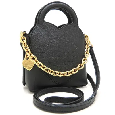 Pre-owned Tiffany & Co Tiffany Black Leather Shoulder Bag ()