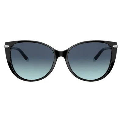 Tiffany & Co Tiffany Blue Gradient Cat Eye Ladies Sunglasses Tf4178f 80019s 57 In Black