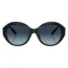 Tiffany & Co Tiffany Blue Gradient Polarized Oval Ladies Sunglasses Tf4227bu 80014u 53 In Black