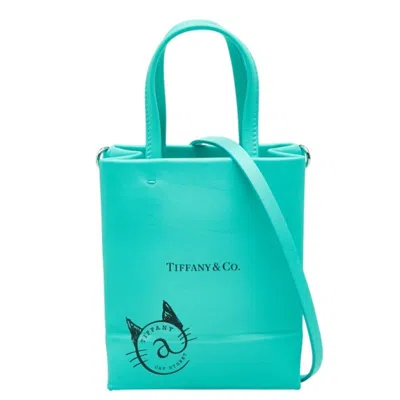 Pre-owned Tiffany & Co Tiffany Blue Leather Shoulder Bag ()